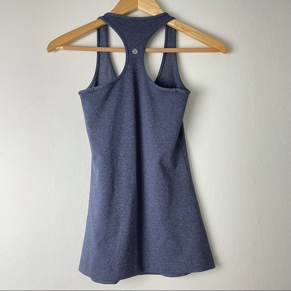 lululemon athletica Tops - Lululemon Light Luon Heathered Blue Racerback
